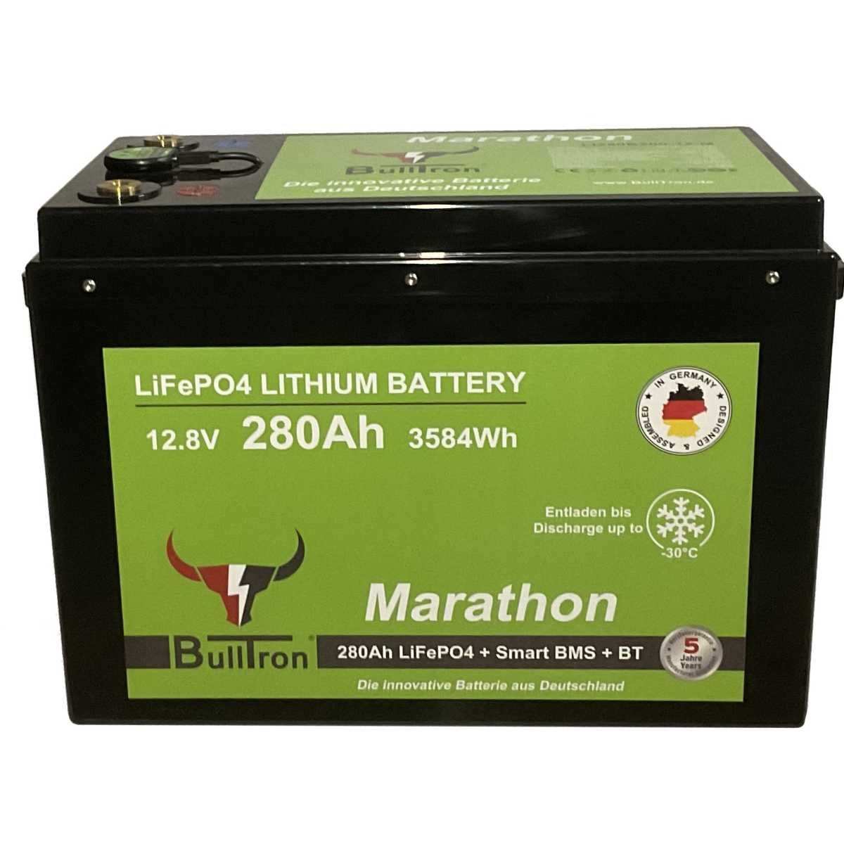 BULLTRON Lithium-Batterie MARATHON POLAR 280Ah 12V inkl. BMS 200A Dauerstrom - App - LI280B200-12-MP