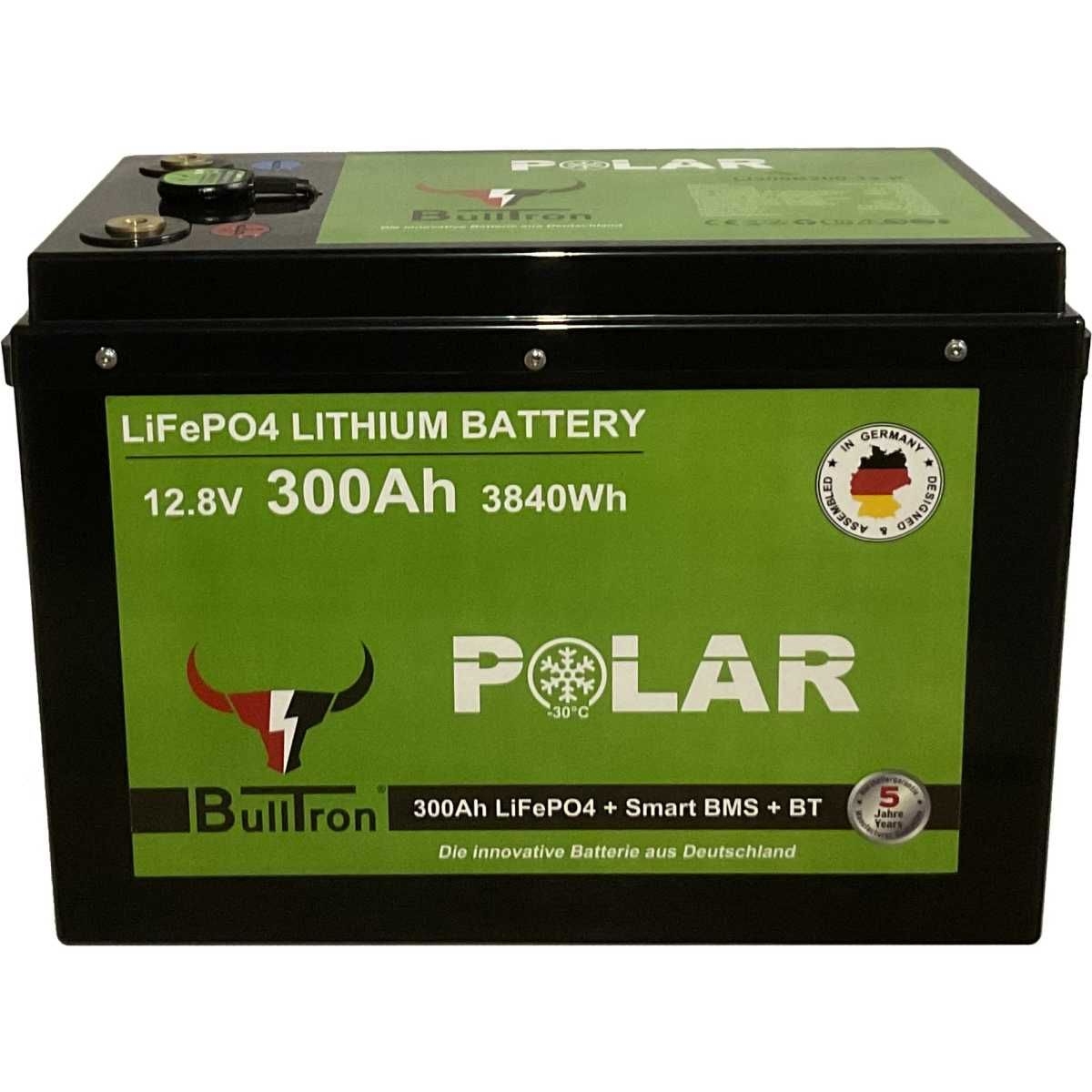 BULLTRON Lithium-Batterie POLAR 300Ah 12V inkl. BMS 200A Dauerstrom - App - LI300B200-12-P