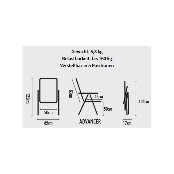 WESTFIELD Advancer Stuhl anthracite grey - B-WARE - 2. WAHL - Performance Series - 201-884 AG