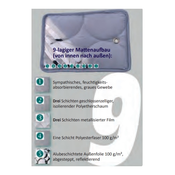 HTD Thermomatten-Set grau fuer Iveco Daily ab Baujahr 2000