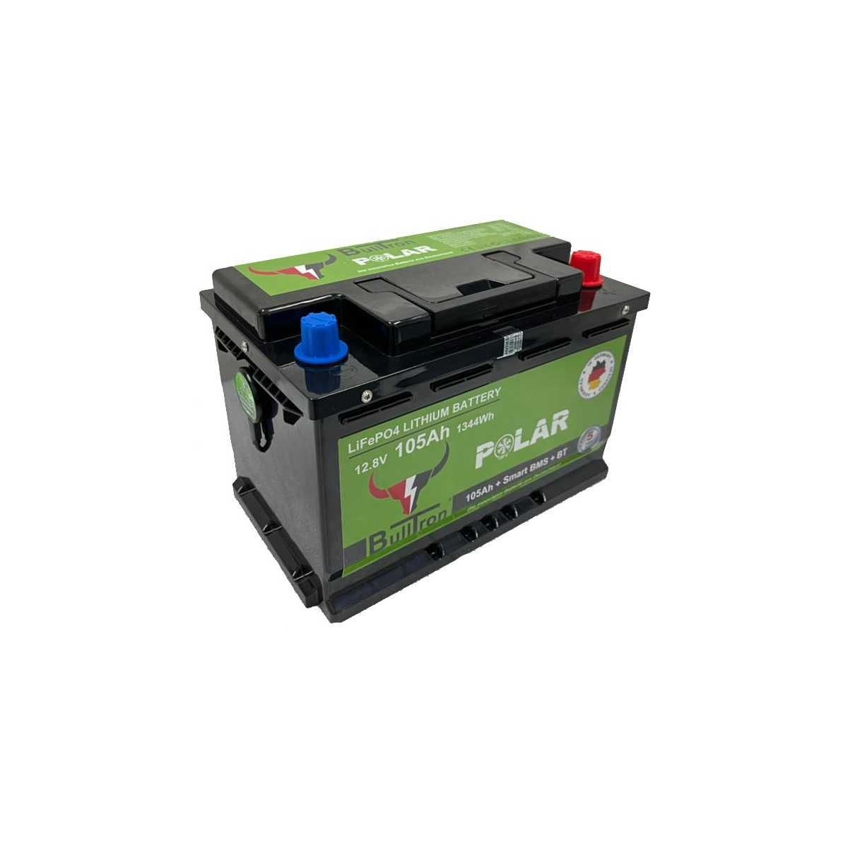 BULLTRON Lithium-Batterie POLAR 105Ah 12V inkl. BMS 150A Dauerstrom - App - LI105B150-12-P