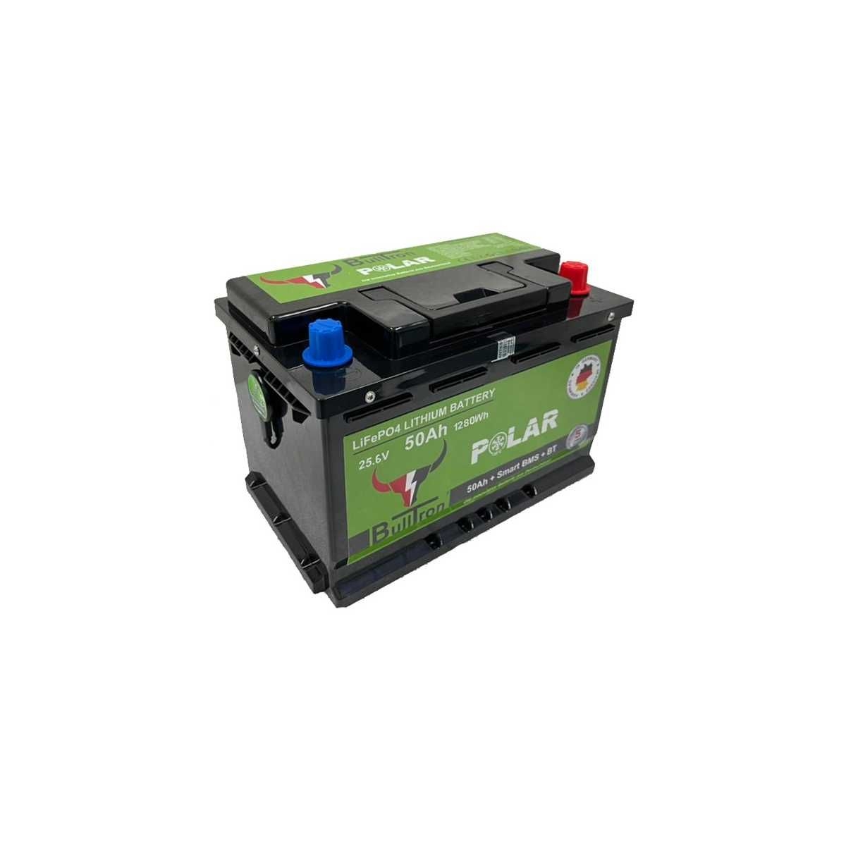 BULLTRON Lithium-Batterie POLAR 50Ah 24V inkl. BMS 100A Dauerstrom - App - LI50B100-24-P