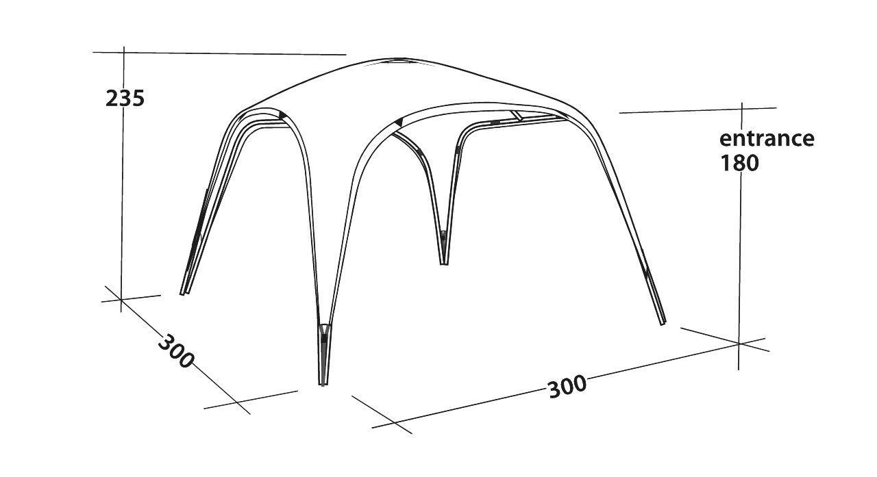 Outwell Pavillon Summer Lounge M 300 x 300 cm - 111372