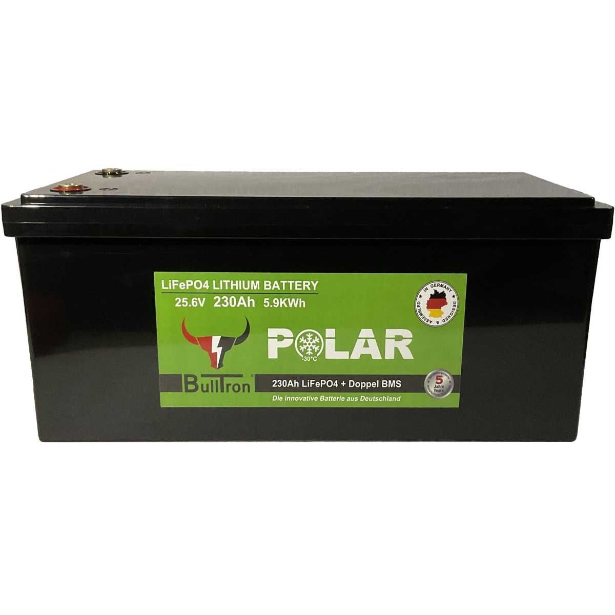 BULLTRON Lithium-Batterie POLAR 230Ah 24V inkl. BMS 250A Dauerstrom - App - LI230B250-24-P