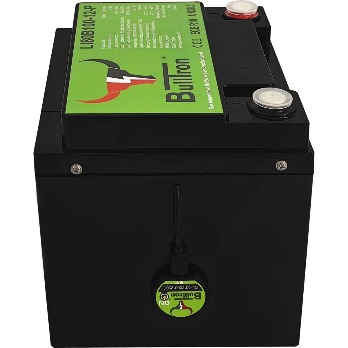 BULLTRON Lithium-Batterie POLAR 80Ah 12V inkl. BMS 100A Dauerstrom - App - LI80B100-12-P
