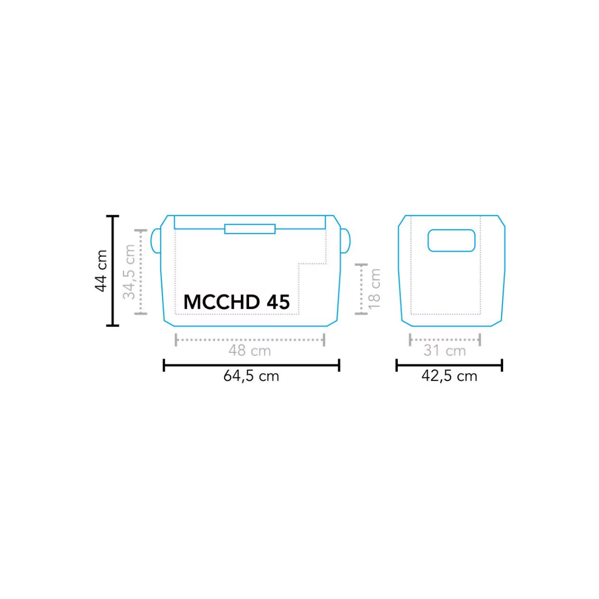 Mestic MCCHD-45 Kompressorkuehlbox - 1503580