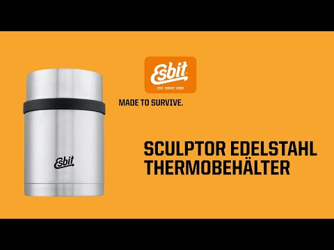 ESBIT Edelstahl Thermobehälter SCULPTOR 500 ml Schwarz