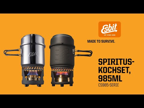 ESBIT Spiritus Kochset 985 ml Edelstahl