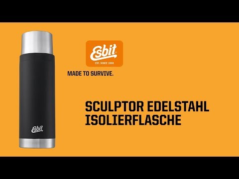 ESBIT Edelstahl Isolierflasche SCULPTOR 1000 ml Schwarz