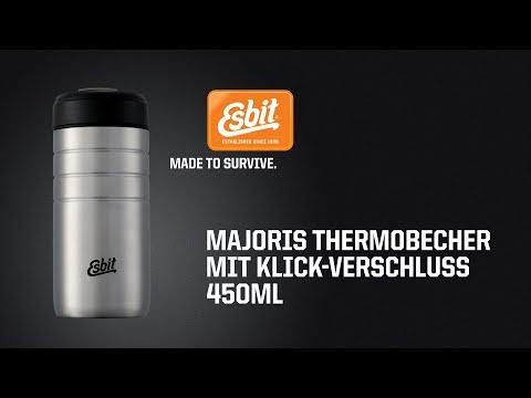 ESBIT Edelstahl Thermobecher MAJORIS mit Klick Verschluss 450 ml