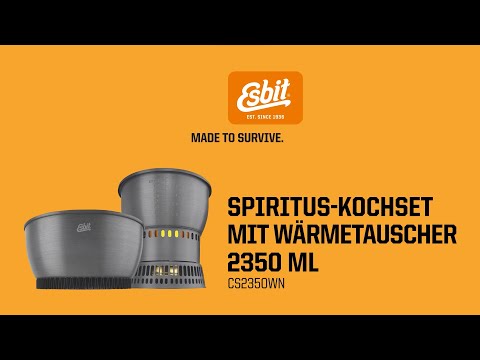 ESBIT Spiritus Kochset 2350 ml Aluminium