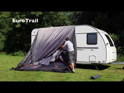 EuroTrail Wohnwagen-Teilvorzelt SIENA 350 x 250 cm Anbauhöhe 240 - 255 cm