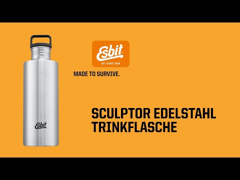 ESBIT Edelstahl Trinkflasche SCULPTOR 750 ml Schwarz